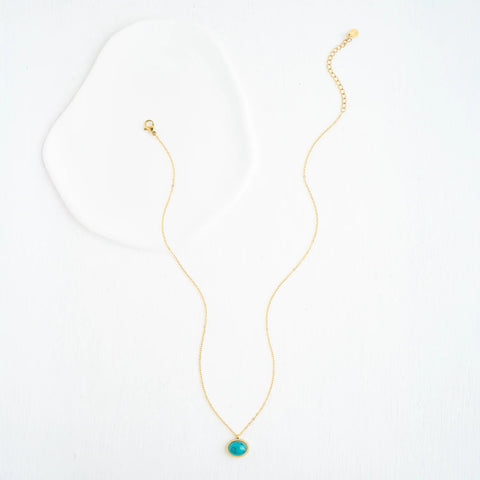 Hopeful Glow Necklace - Turquoise
