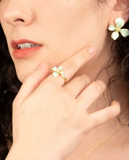 Hope in Bloom Ring - Mint