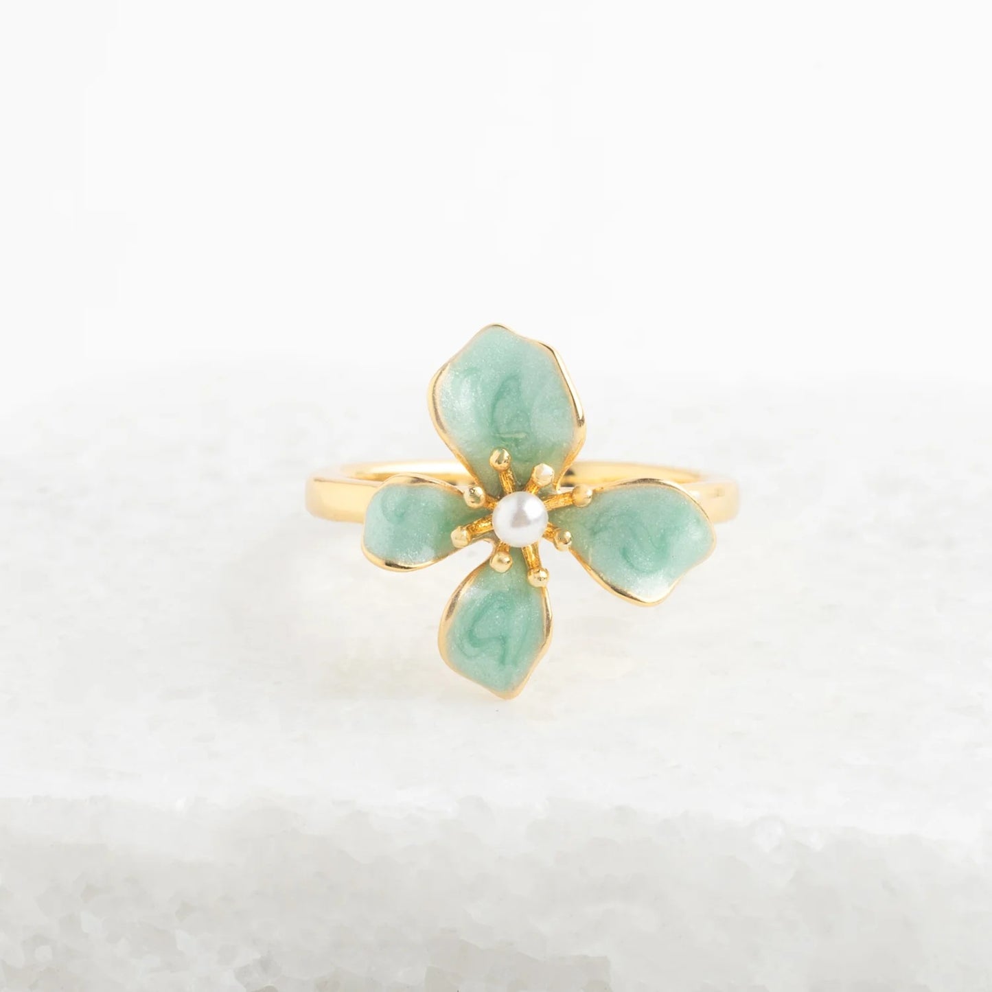 Hope in Bloom Ring - Mint