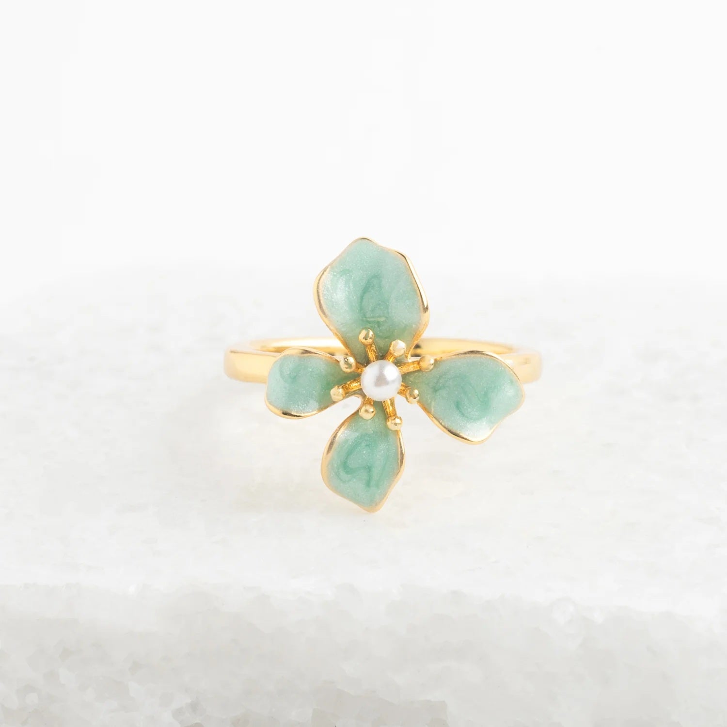 Hope in Bloom Ring - Mint