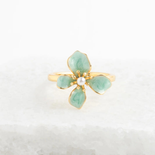 Hope in Bloom Ring - Mint