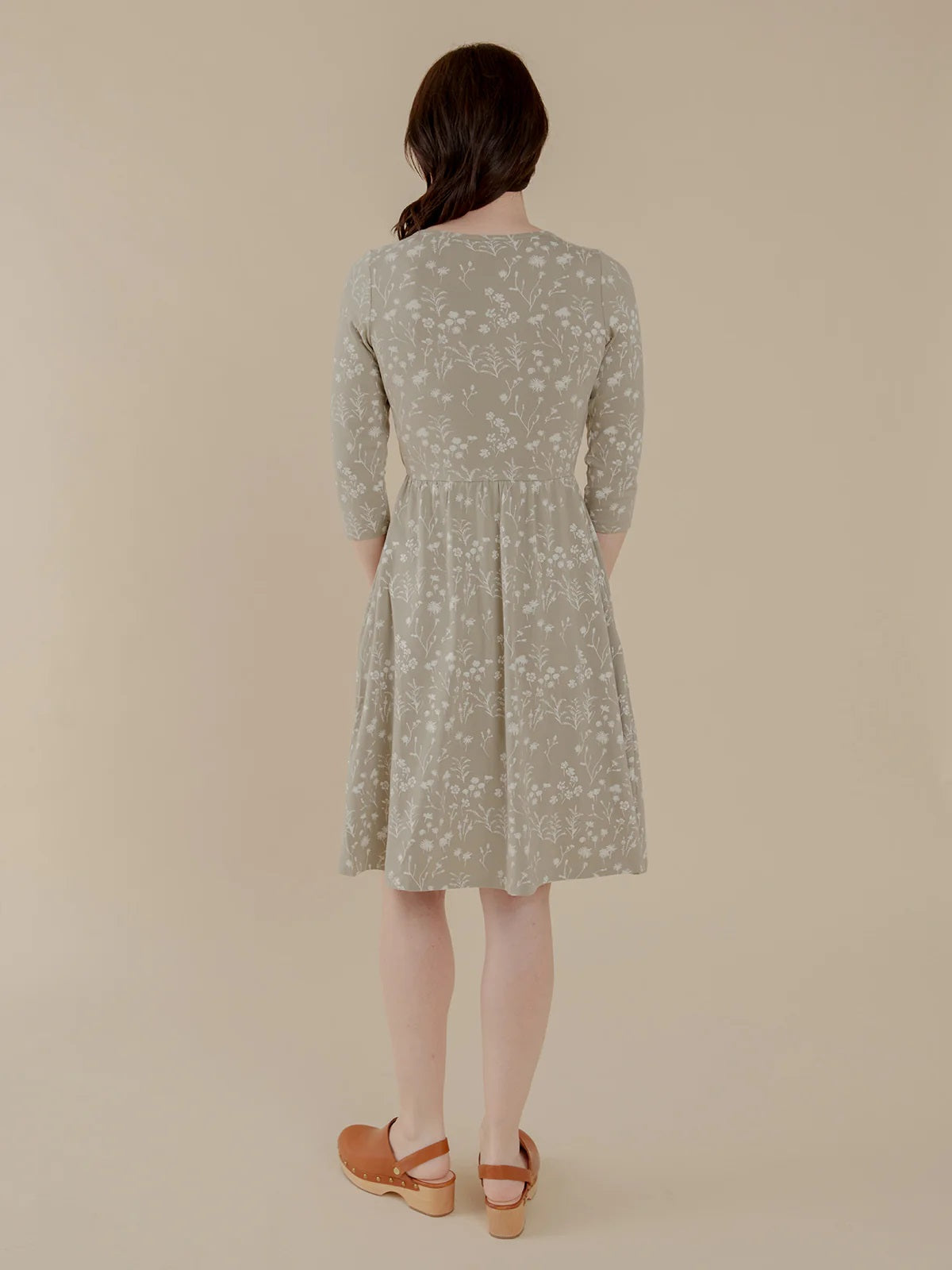Callie Wrap Dress - Field Taupe