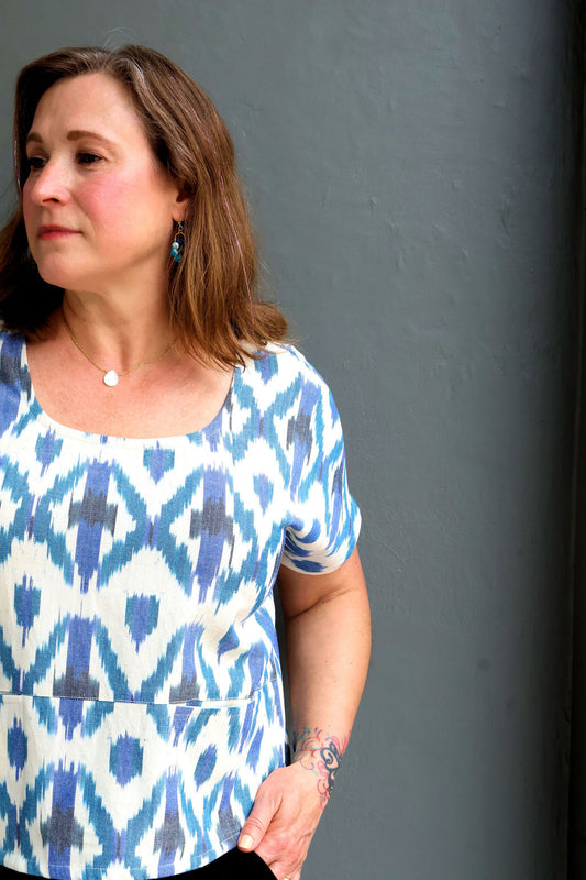Dana Top - Seashore Ikat