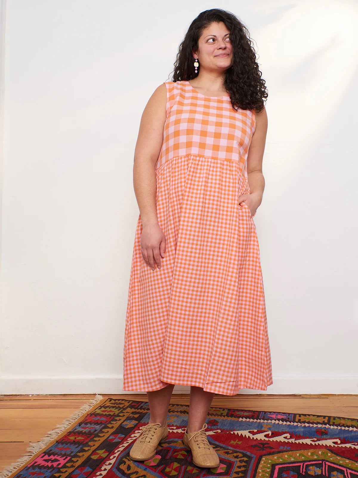 Lilah Dress - Tangerine Mix