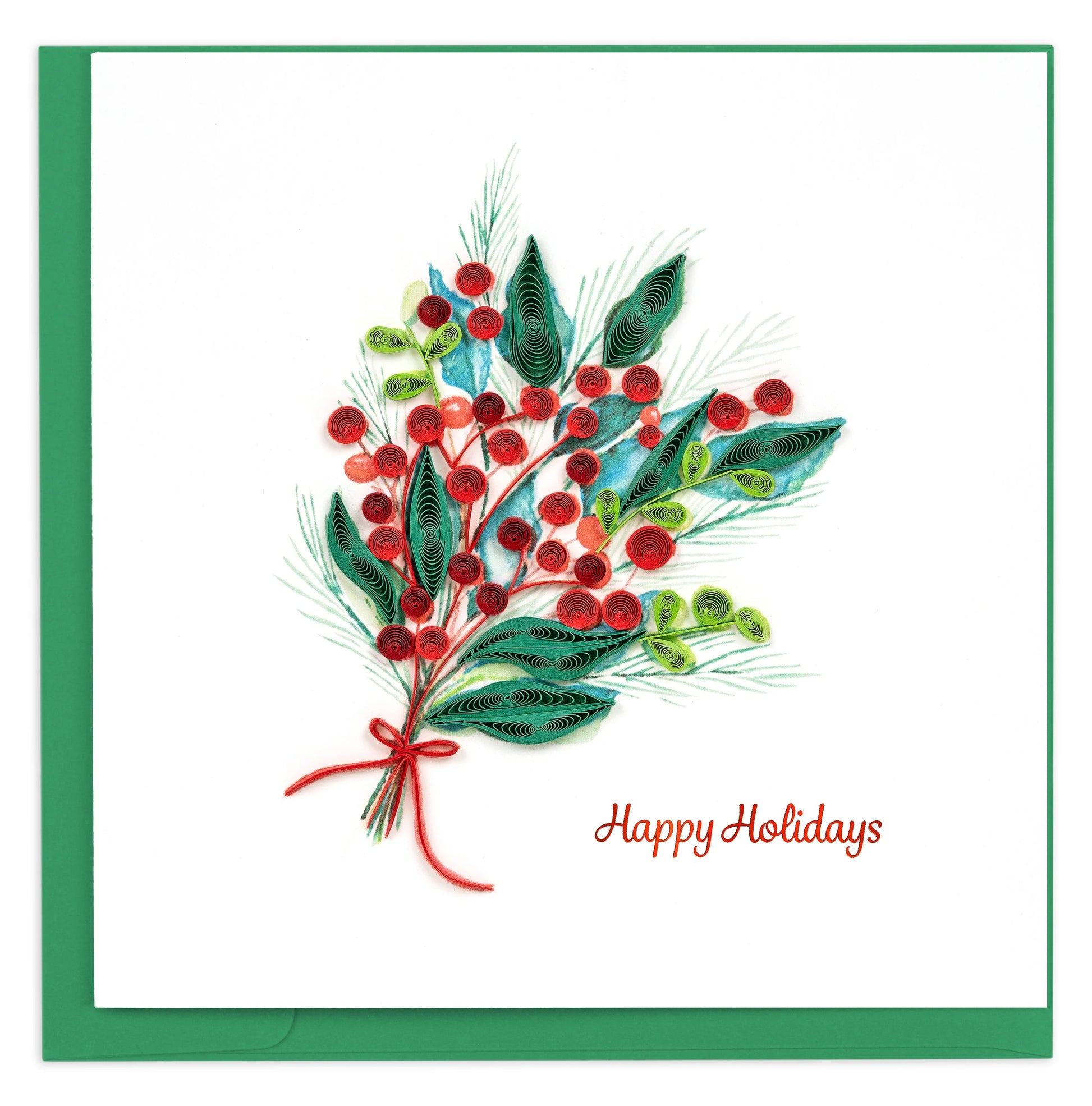 Holly Berry Bunch Greeting Card