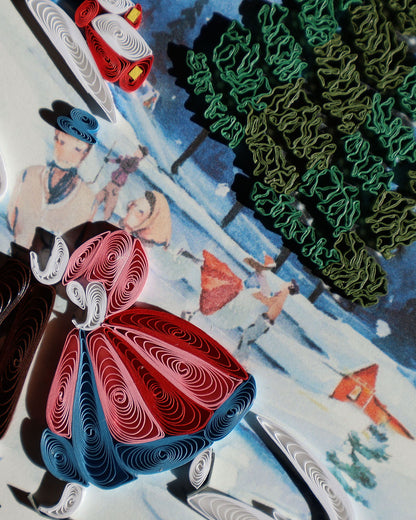 Ice Skating Scene Greeting Card