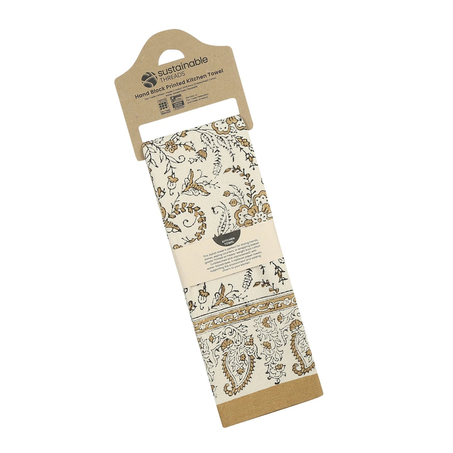 Ivy Kitchen Towel - Sand