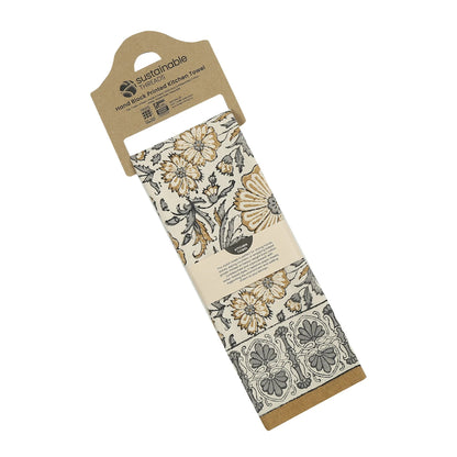 Bloom Kitchen Towel - Sand