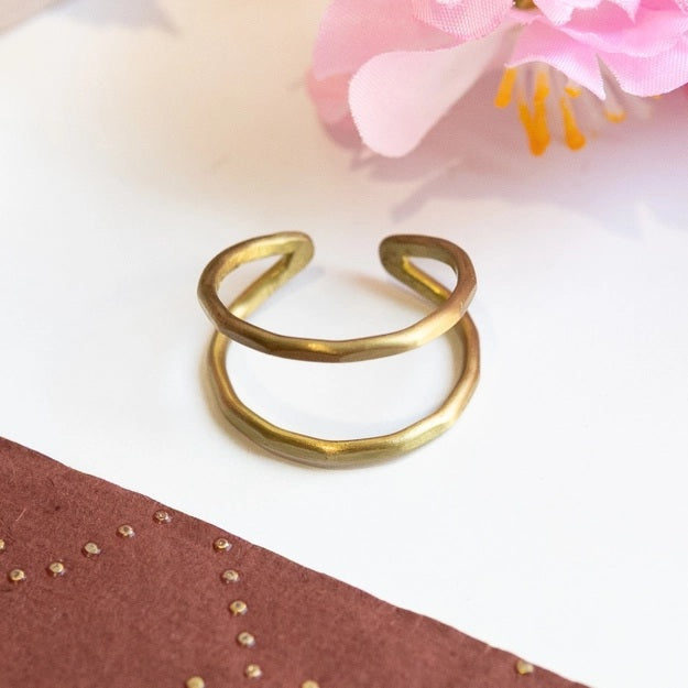 Open Arc Ring - Gold