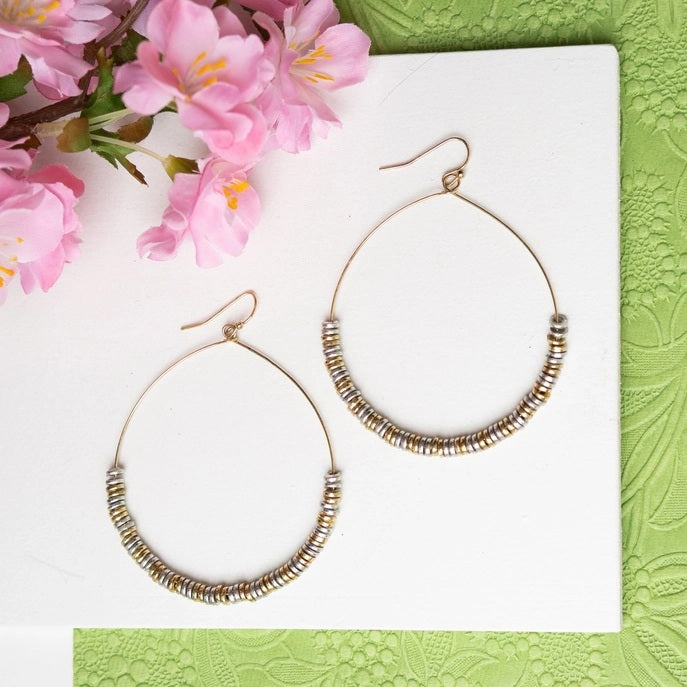 Lustrous Pailette Hoops