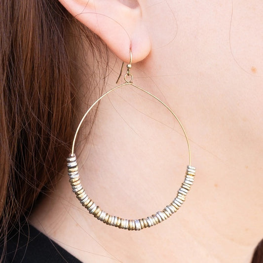 Lustrous Pailette Hoops
