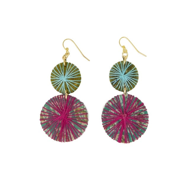 Kantha Threadburst Earrings