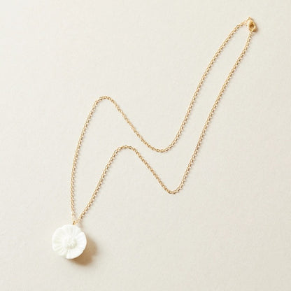 Tagua Floral Pendant