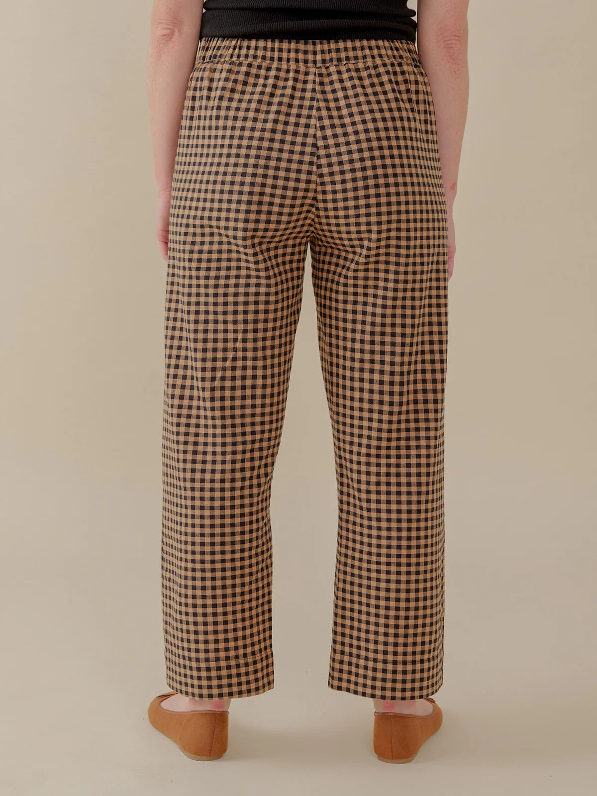 Emmy Drawstring Gingham Pant