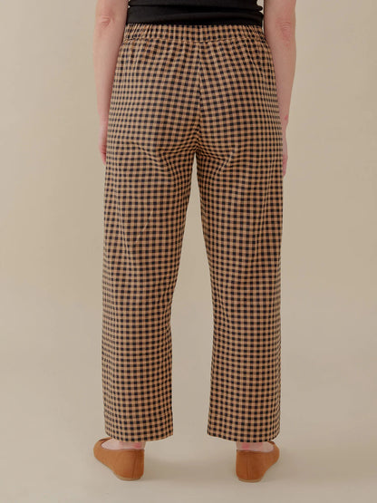 Emmy Drawstring Gingham Pant