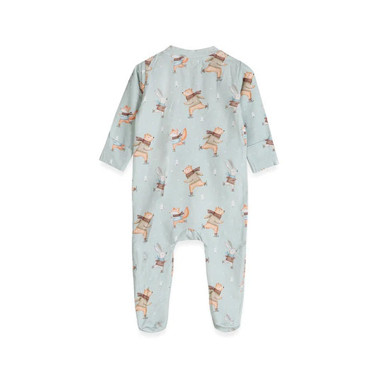 Ice Skaters Baby Zippered Footie