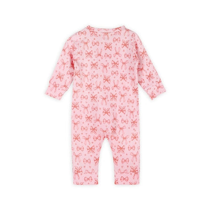Bows Baby Zippered Ruffle Jumpsuit
