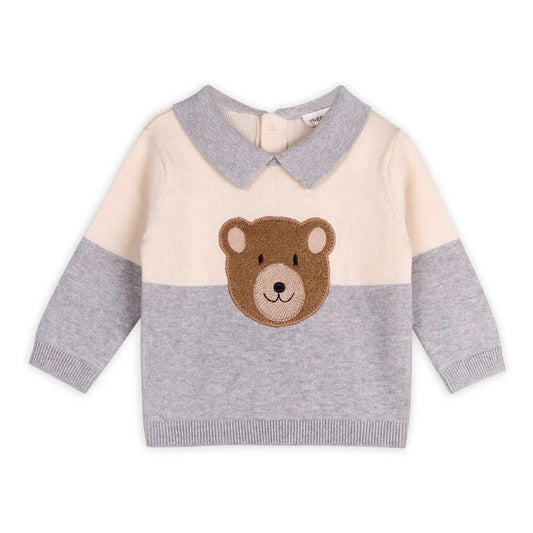 Cuddly Bear Applique Sweater