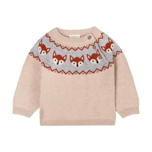 Fox Jacquard Fair Isle Sweater