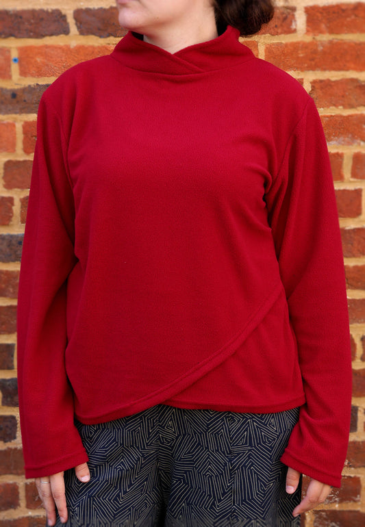 Fleece Pullover - Red