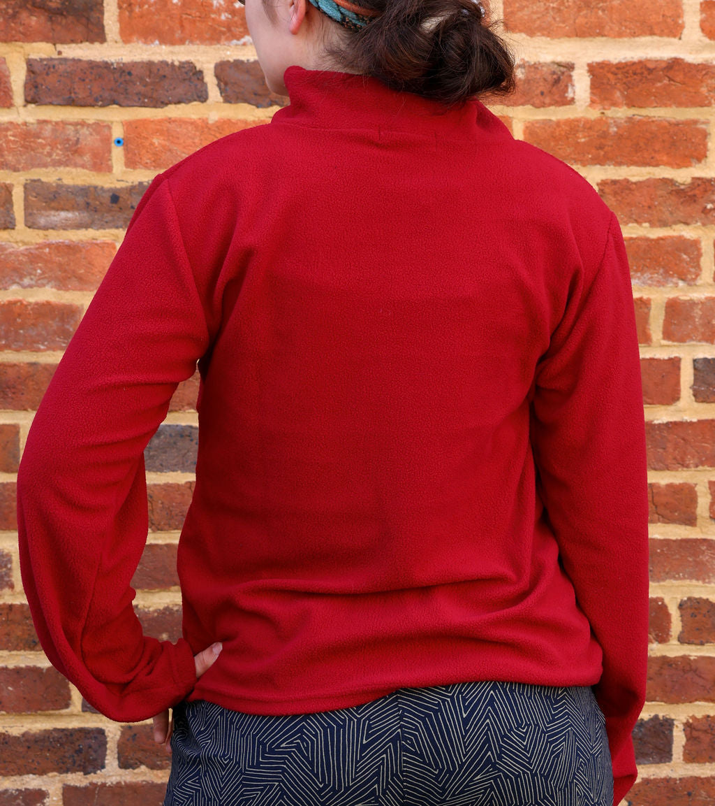 Fleece Pullover - Red