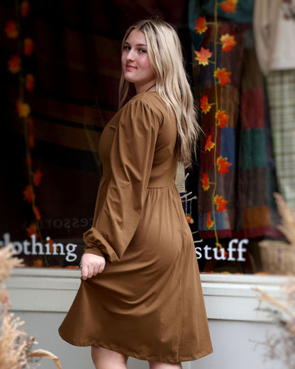 Lucille Dress - Kona Brown