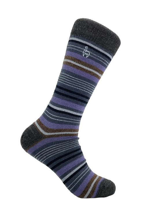 Dahlia Stripe Alpaca Socks