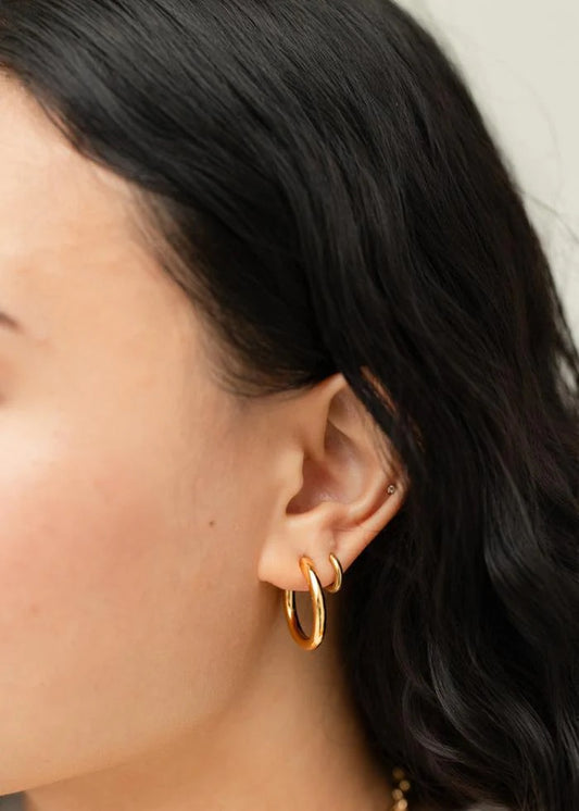 Chunky Hoops - Gold