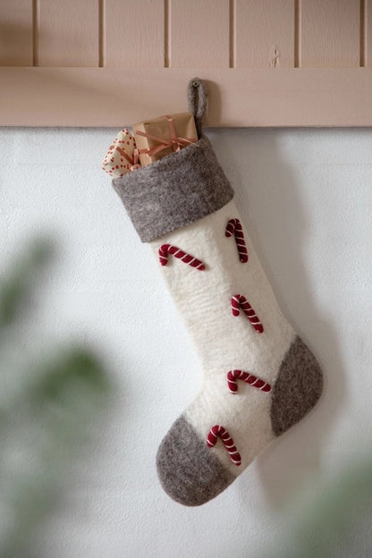 Stocking w/ Candy Canes