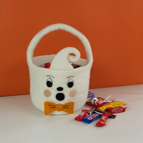 Felt Halloween Bucket - Ghost