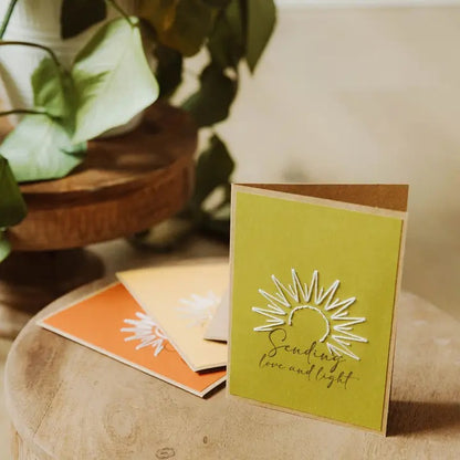 Sending Love & Light Greeting Card