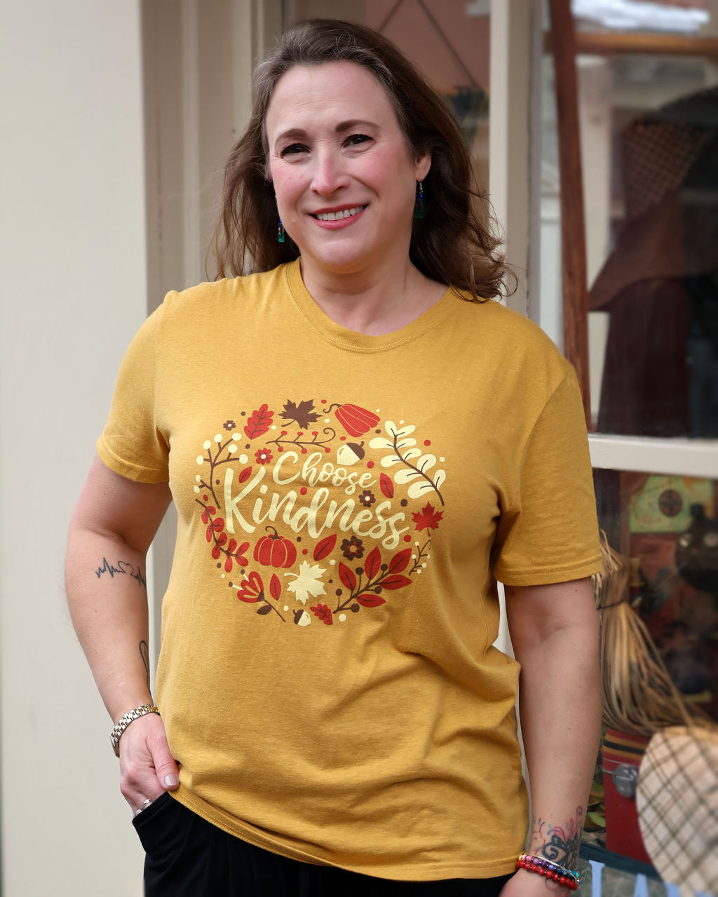 Choose Kindness Unisex Mustard Tee