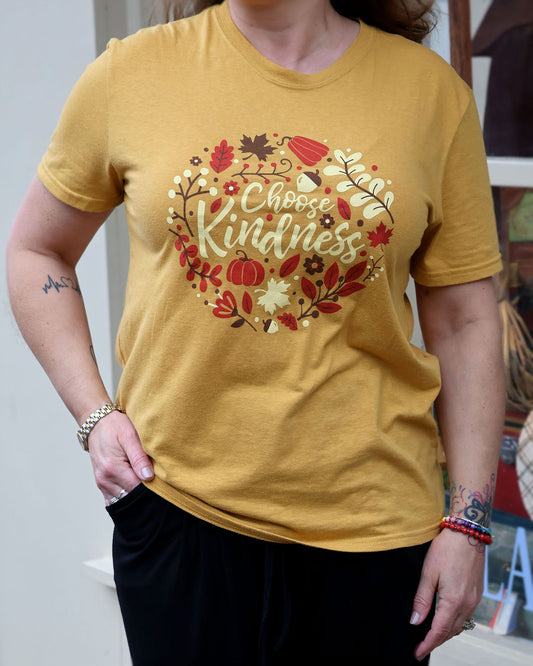 Choose Kindness Unisex Mustard Tee