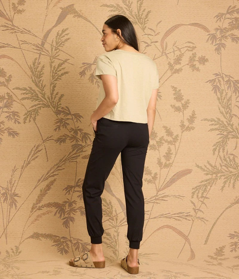 Abstract Floral Easy Crop Tee