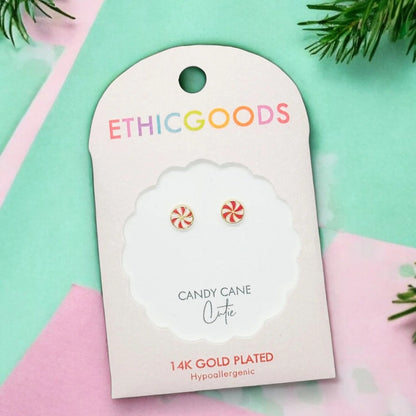 Peppermint Tiny Stud Earrings