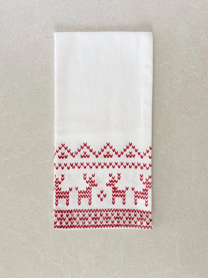 Reindeer Sweater Tea Towel