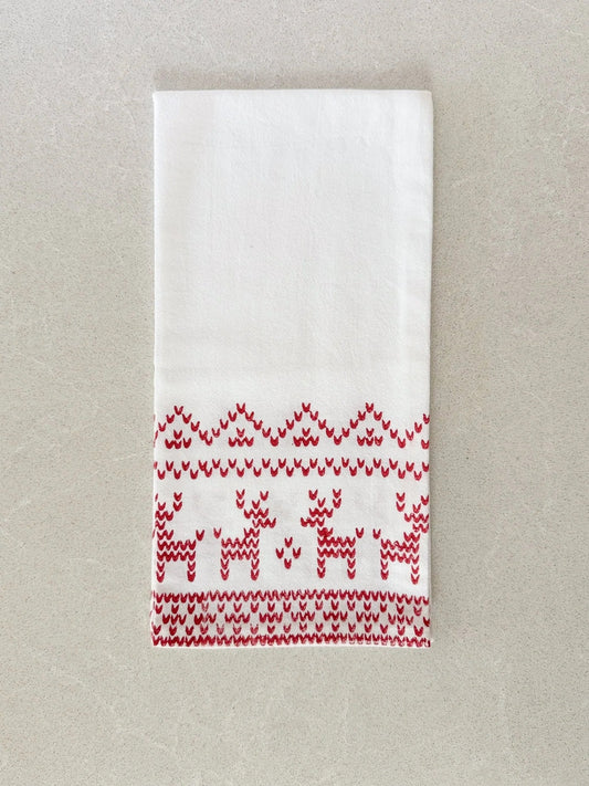 Reindeer Sweater Tea Towel