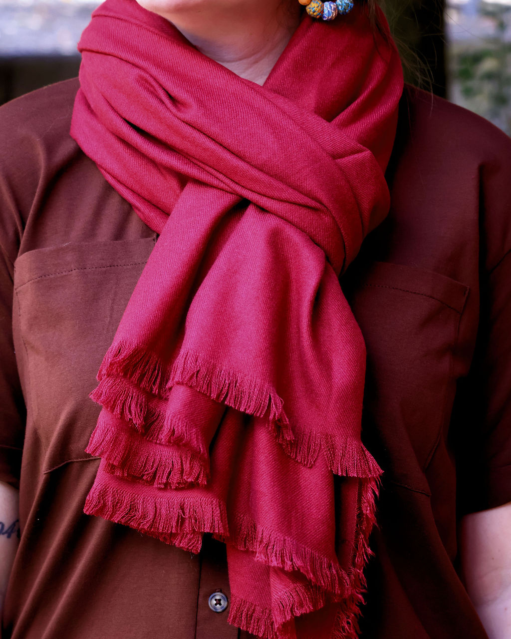 Hima Shawl - Red