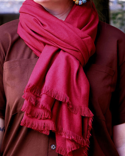 Hima Shawl - Red