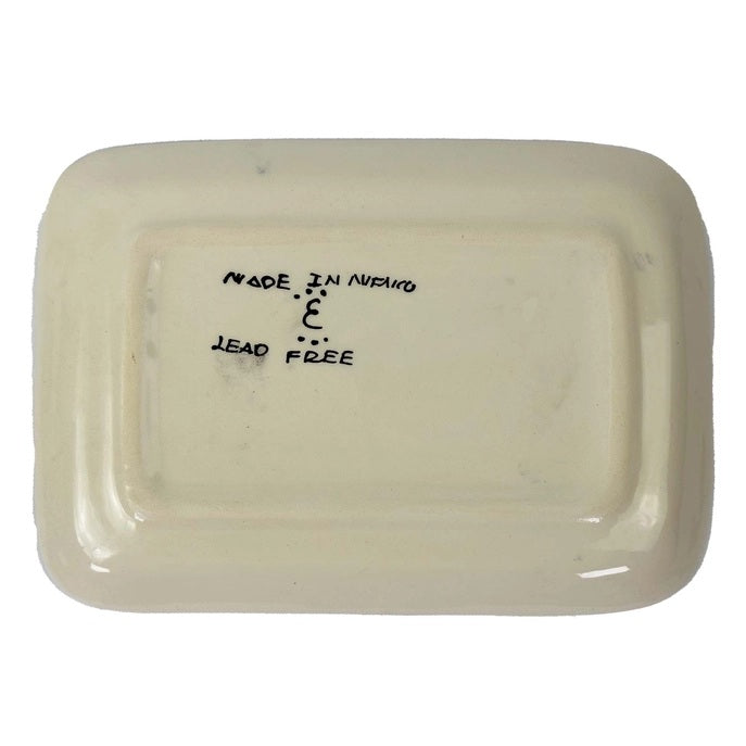 Small Serving Platter - Blue Plumeado