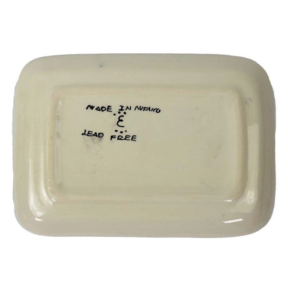 Small Serving Platter - Blue Plumeado