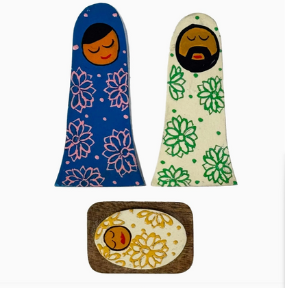 Holy Family Mango Wood Nativity Set