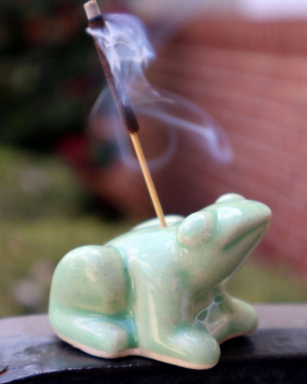 Ceramic Frog Incense Holder