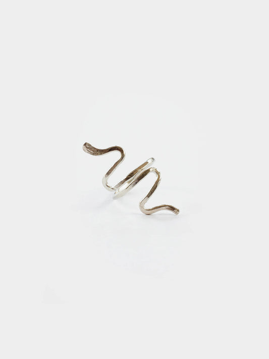 Serpentine Ring - Silver