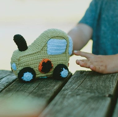 Green Tractor Rattle