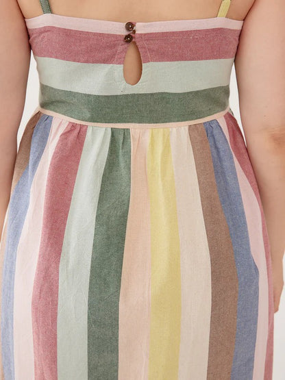 Ivy Midi Dress - Vintage Rainbow