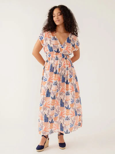 Hattie Dress - Pastel Cacti