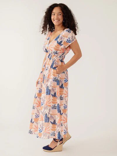 Hattie Dress - Pastel Cacti