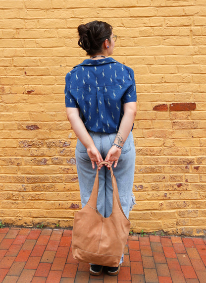 Benji Button Down Shirt - Indigo Goose