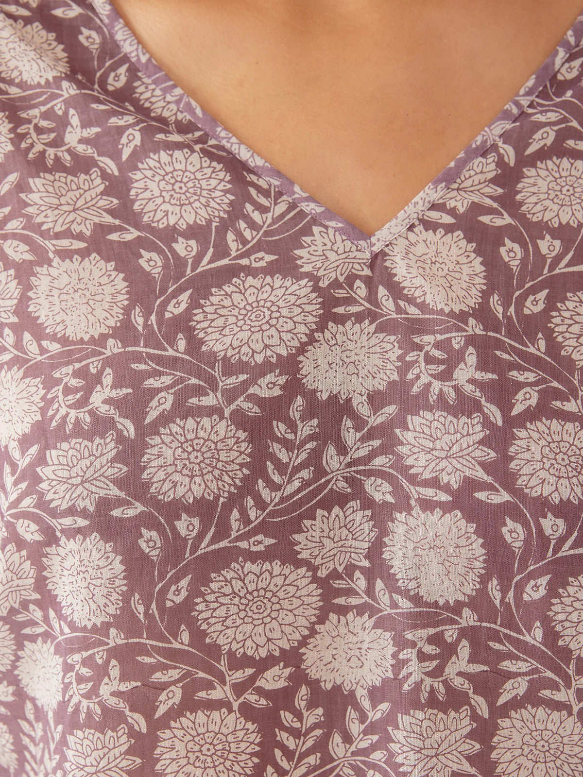 Riley V-neck Dolman Top - French Lilac